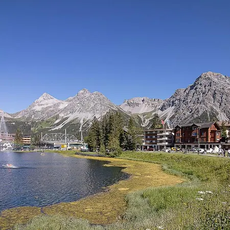 公寓 Viktoria A44 By Vacations, Exklusives App Im Zentrum Mit Privater Garage & Panoramablick 阿罗萨