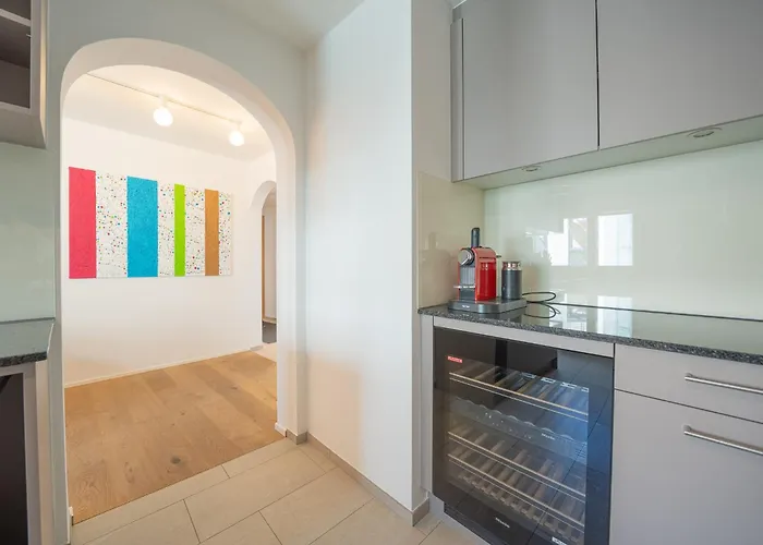 Lägenhet Viktoria A44 By Vacations, Exklusives App Im Zentrum Mit Privater Garage & Panoramablick Arosa